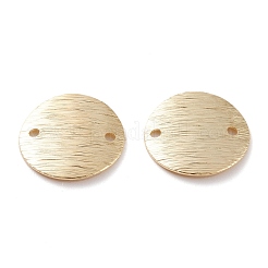 真鍮製リンクコネクター  カドミウムフリー＆鉛フリー  長持ちメッキ  フラットラウンド  ゴールドカラー  14x1mm  穴：1.2mm&nbsp;LS-KK-Y003-48B-G