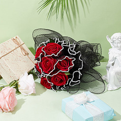 Polyester Flower Bouquet Wrapping Mesh Paper&nbsp;SRIB-WH0011-214B