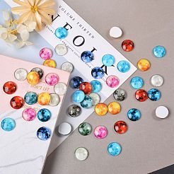 50Pcs Luminous Glass Cabochons&nbsp;sgGLAA-SZ0001-15A