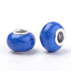 Imitation Turquoise Style Resin European Beads&nbsp;OPDL-Q132-01