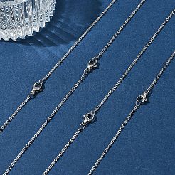 4Pcs 304 Stainless Steel Cable Chain Necklace Making&nbsp;STAS-FS0001-81P