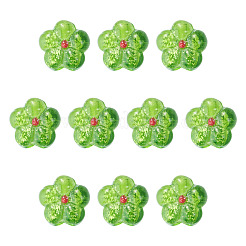 10Pcs Transparent Handmade Bumpy Lampwork Beads&nbsp;LAMP-TADJ0001-48D