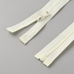 服飾材料  ナイロン閉口ジッパー  ファスナー部品  淡黄色  430x26x7.5mm&nbsp;FIND-WH0111-766A-02