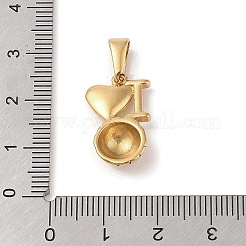 PVD Vacuum Plating 304 Stainless Steel Pendants&nbsp;STAS-R232-04G