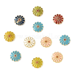 35Pcs 7 Colors Alloy Enamel Beads&nbsp;ENAM-YW0008-16