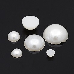 ABS Plastic Imitation Pearl Dome Cabochons&nbsp;SACR-X0003