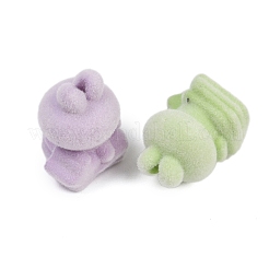 Flocky Opaque Acrylic Beads&nbsp;MACR-C036-12