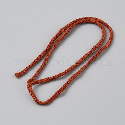 40m中空綿編み紐  ラウンド  暗赤色  2mm  約43.74ヤード（40m）/ロール&nbsp;OCOR-WH0100-43U