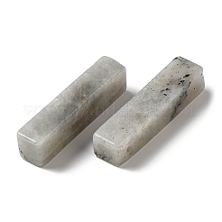 天然石ラブラドライトペンダント  長方形チャーム  39~40x9.5~10x8~8.5mm  穴：1.8~2mm&nbsp;G-Z031-01G