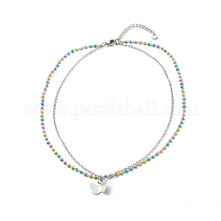 Bullet and Butterfly Pendant Necklaces Set for Women Gift&nbsp;NJEW-JN03652