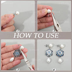 304 Stainless Steel Stud Earring Findings&nbsp;EJEW-SP0001-17C