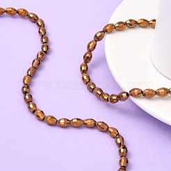 Electroplate Glass Beads&nbsp;GC881Y-4