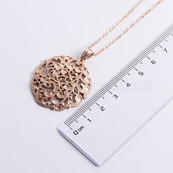 316 Surgical Stainless Steel Hollow Flower Pendant Necklaces for Women&nbsp;PY9178