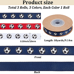 3 Rolls 3 Colors Polyester Ribbon&nbsp;OCOR-CY0002-84