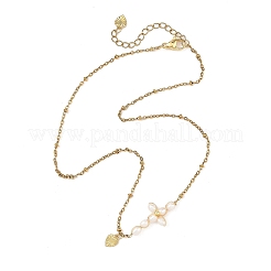 304 Stainless Steel Heart Pendant Satellite Chain Necklaces for Women&nbsp;NJEW-JN06699