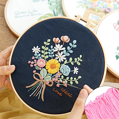 綿かぎ針編み糸  刺繍糸  レース手編み用の糸  ピンク  1.4mm  約8.20ヤード（7.5m）/かせ  15 かせ/セット&nbsp;OCOR-CY0004-39A