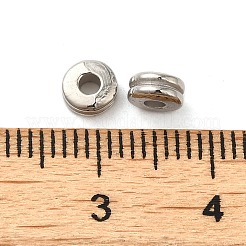 CCBプラスチックビーズ  フラットラウンド  プラチナ  5x2.5mm  穴：1.8mm&nbsp;CCB-H001-12P