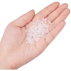透明な柔らかいプラスチック製のピアスキャッチストッパーイヤーナット  ピアスバックキャッチ  約4mm長  3.5 mm幅  厚さ3.5mm  穴：0.7mm&nbsp;X-E374Y-1