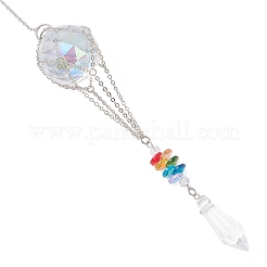 Glass Hot Air Balloon Hanging Suncatchers&nbsp;HJEW-JM04569-02