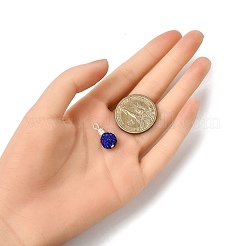 8Pcs Handmade Polymer Clay Pave Rhinestone Pendants&nbsp;PALLOY-JF04430-01
