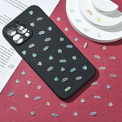 200色のクラウン樹脂カボション10個  ネイルアートの装飾の付属品  ミックスカラー  5.5~7x7~12x2~3mm  20個/カラー&nbsp;MRMJ-CJ0001-22