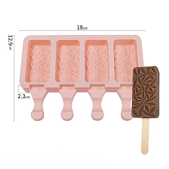 Food Grade DIY Rectangle Ice-cream Silicone Molds&nbsp;LS-DIY-D062-06C