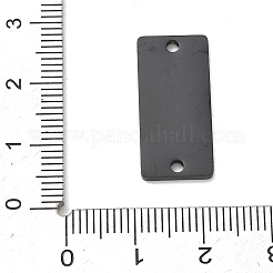 304ステンレススチールコネクタチャーム  ダブルスケール定規リンク  イオンプレーティング（ip）  長持ちメッキ  ブラック  23x11x1.5mm  穴：1.9mm&nbsp;LS-SA-CBAE115-14EB