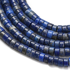 天然石ラピスラズリビーズ連売り  ディスク  ヒシビーズ  4~4.5x2~2.5mm  穴：0.6mm  約163個/連  14.96インチ（38cm）&nbsp;G-Z110-A38-2x4mm
