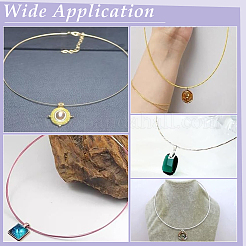 80Pcs 2 Colors Stainless Steel Wire Necklace Cord DIY Jewelry Making&nbsp;TWIR-UN0001-17