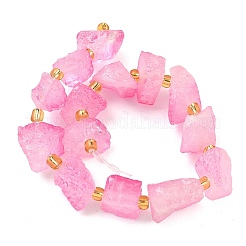 Raw Rough Natural Quartz Crystal Beads Strands&nbsp;G-Z131-J01-11