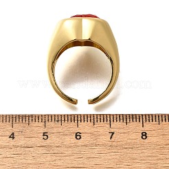 Brass Cuff Rings for Women&nbsp;RJEW-Q008-11G-01
