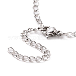 Non-Tarnish 304 Stainless Steel Curb Chain Bracelet for Men Women&nbsp;BJEW-E031-15P-01