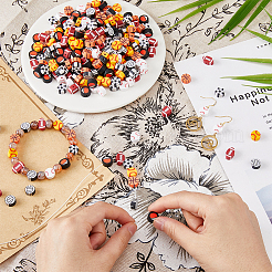 350Pcs 7 Style Handmade Polymer Clay Beads&nbsp;CLAY-FH0001-23