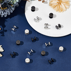 16Pcs 2 Colors Flat Round 304 Stainless Steel Barbell Cartilage Earrings&nbsp;EJEW-BBC0001-63
