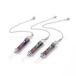 Natural Amethyst Dowsing Pendulums&nbsp;G-F733-01E