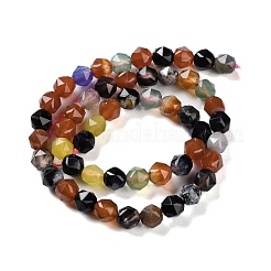 Natural Multi-Color Agate Beads Strands&nbsp;G-NH0021-A18-01