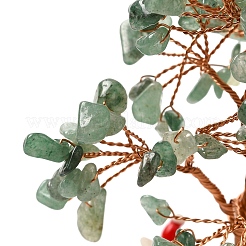 Christmas Natural Green Aventurine Chips Tree Decorations&nbsp;DJEW-K028-01E