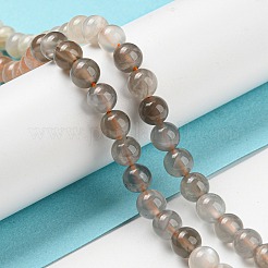Natural Multi-Moonstone Beads Strands&nbsp;G-P503-6MM-04