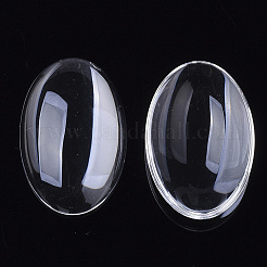 クリアガラスカボション  オーバル  透明  30x20x5.5mm  約780個/箱&nbsp;GGLA-R022-20x30-B