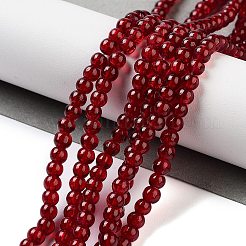 Crackle Glass Beads Strands&nbsp;CCG-Q001-4mm-18