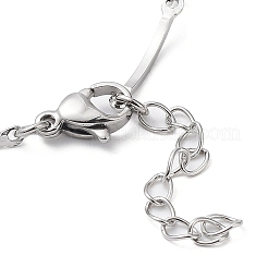 Non-Tarnish 304 Stainless Steel Curved Bar Link Chain Bracelets&nbsp;BJEW-K266-13P
