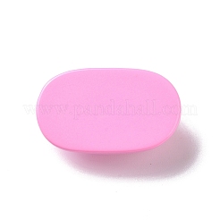 かわいい不透明樹脂カボション  ハートを持つ楕円形  ショッキングピンク  22.5x37x10mm&nbsp;RESI-L037-04B