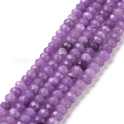 Dyed Natural Malaysia Jade Rondelle Beads Strands&nbsp;G-E316-2x4mm-39
