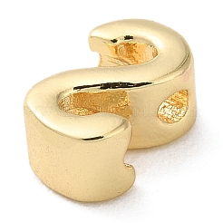 Rack Plating Brass Slide Charms&nbsp;KK-M254-15G-S