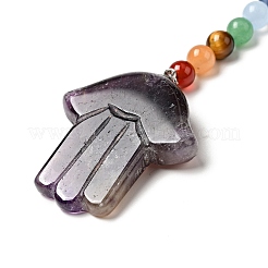 Natural Amethyst Chakra Keychain&nbsp;KEYC-F034-01A