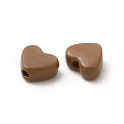 Heart Spray Painted Alloy Beads&nbsp;FIND-G053-01G