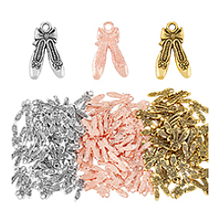 150Pcs 3 Colors Tibetan Style Alloy Pendants&nbsp;FIND-DC0003-97