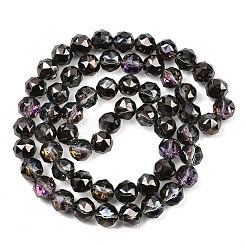 Transparent Electroplate Glass Beads Strands&nbsp;EGLA-N002-34C-B18