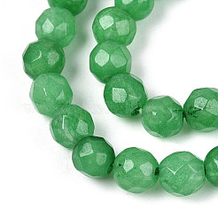 Dyed Natural White Jade Beads Strands&nbsp;G-T139-4mm-60-17