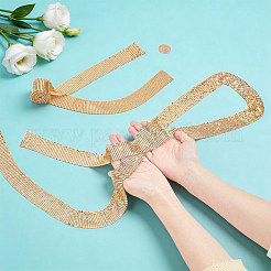 2Pcs Sparkle Aluminum Sequins Neckties for Women&nbsp;NJEW-HY0002-21A